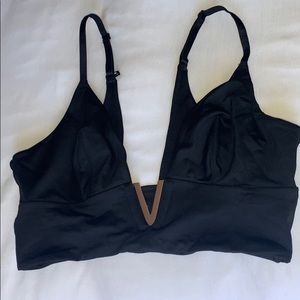 black Victoria Secret bikini top